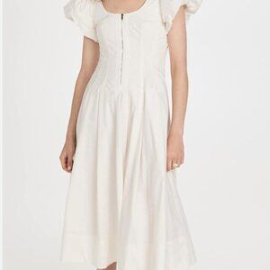 Ulla Johnson Malie Dress in Bone Size 6 Perfect Conidition